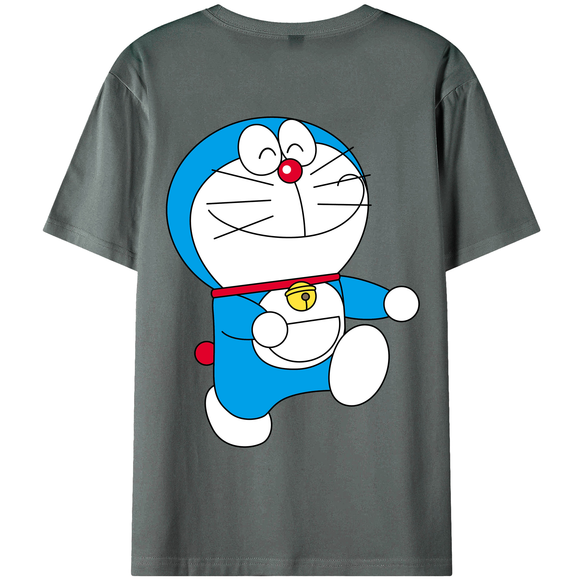 （画像用） ドラえもん Doraemon 綿100％ メンズ半袖Tシャツ（バックプリント） 通気性